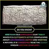 Oldest Complaint Tablet